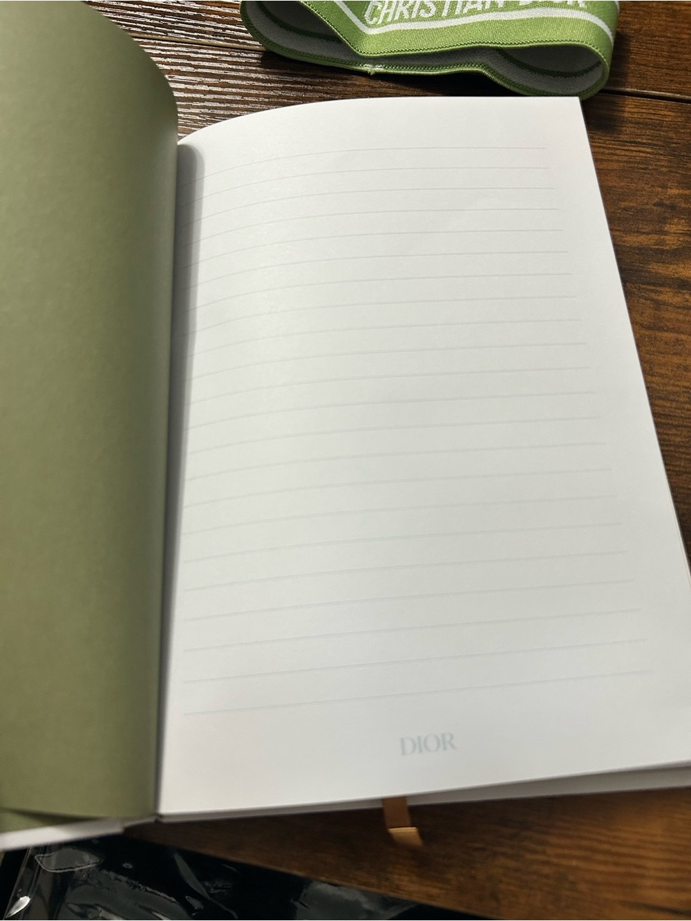Green Logo Ribbon Notebook - Picture 3 of 3